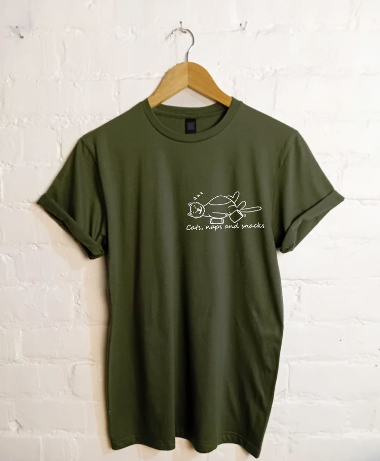 Cats, naps and snacks T Shirt