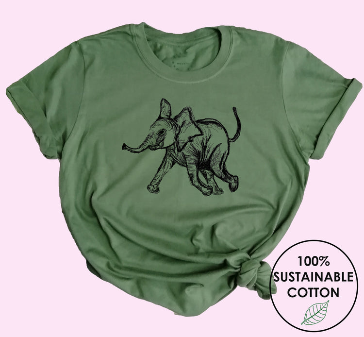 Baby Elephant Eco T Shirt