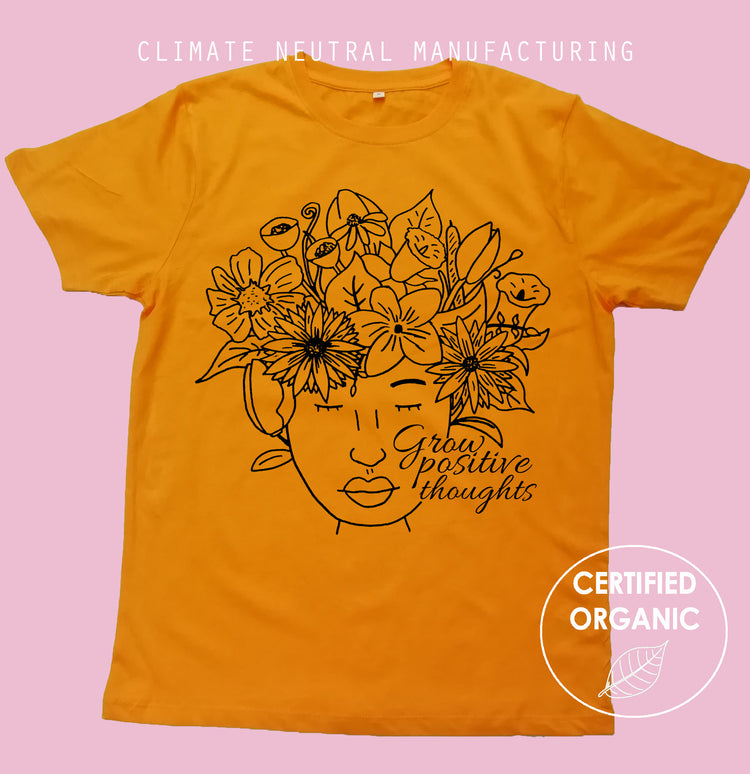 Grow Positive Thoughts Organic T Shirt