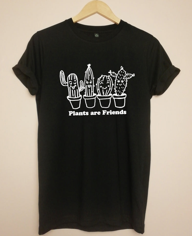 Plants are Friends Succulents Organic T Shirt