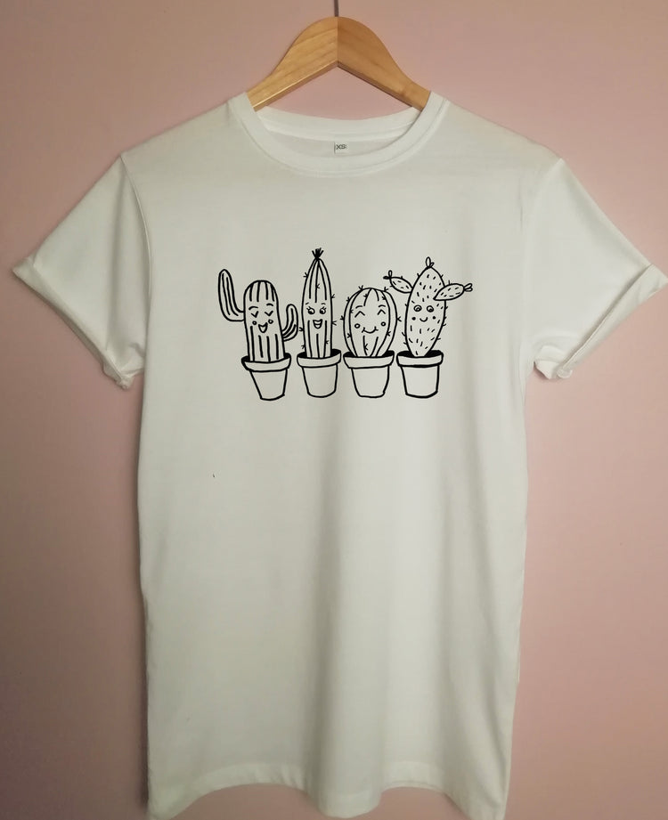 Cute Succulents Organic T Shirt