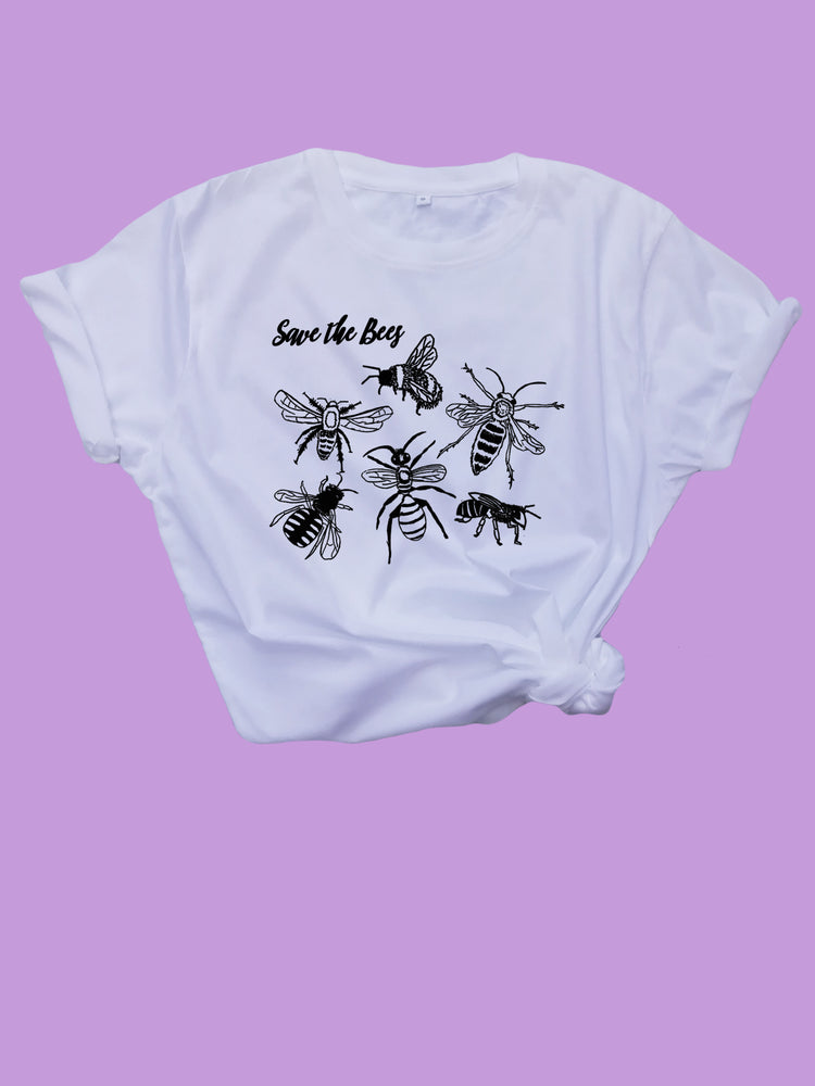 Save The Bees Organic T Shirt