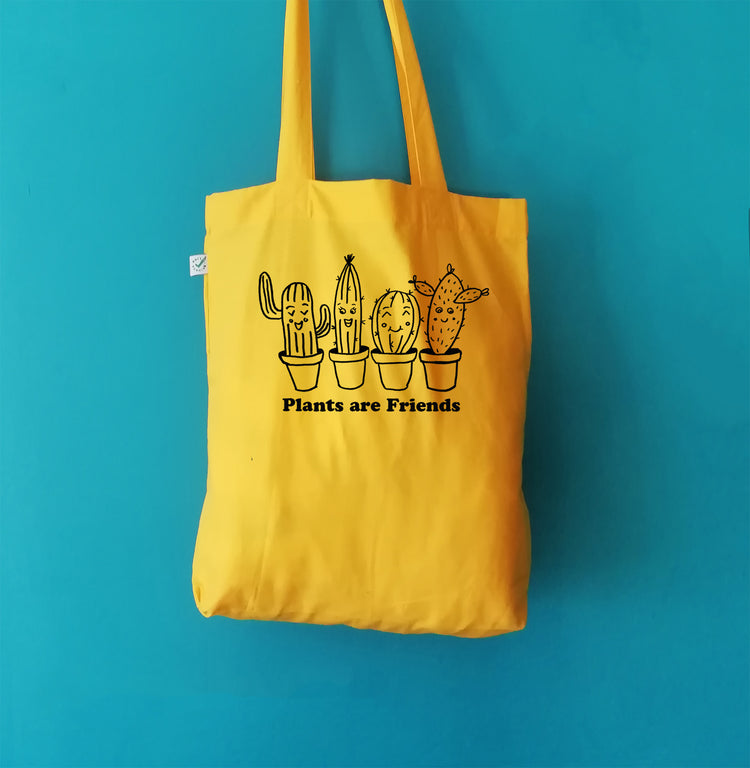 Plants are friends Organic Cotton Tote