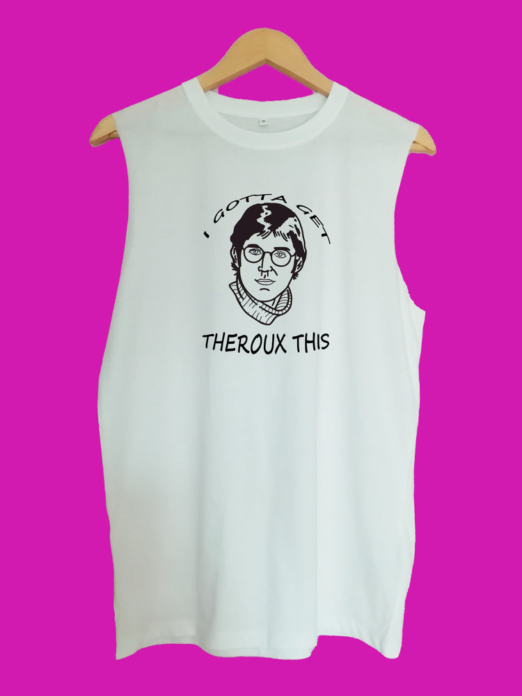 Gotta get theroux this raw edge sleeveless Organic Shirt