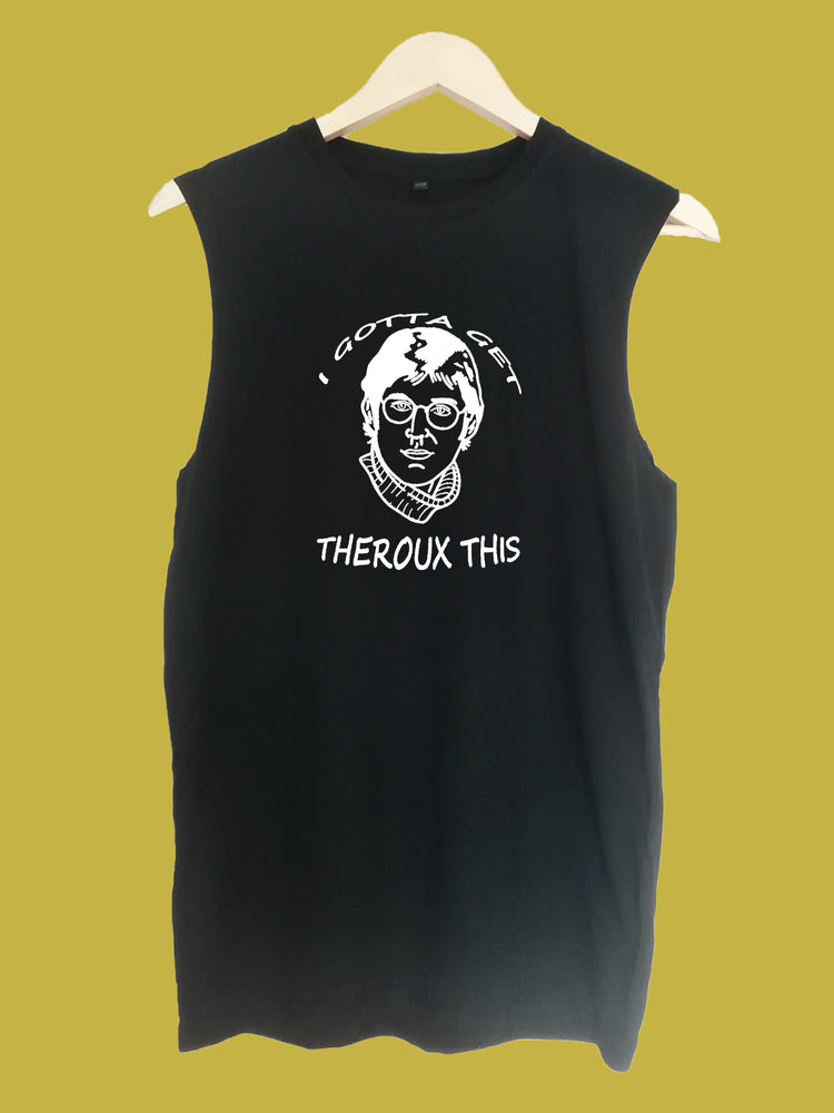 Gotta get theroux this raw edge sleeveless Organic Shirt