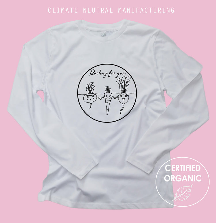Rooting For You Organic Long Sleeve Shirt