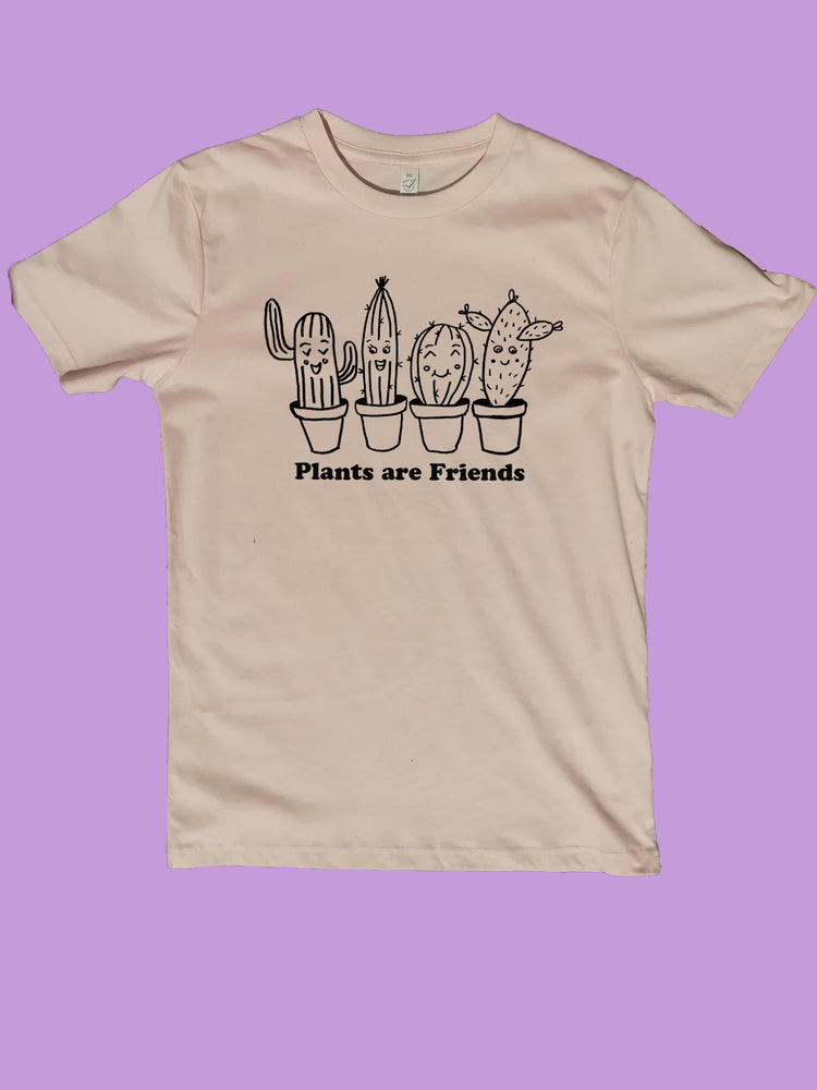 Plants are Friends Succulents Organic T Shirt