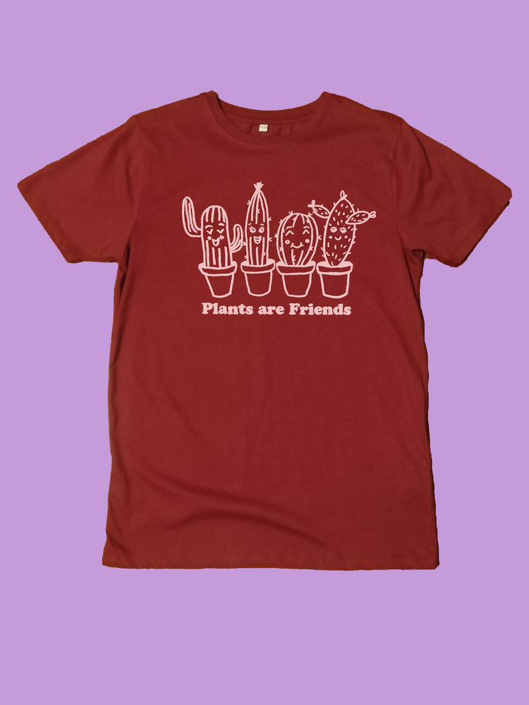 Plants are Friends Succulents Organic T Shirt
