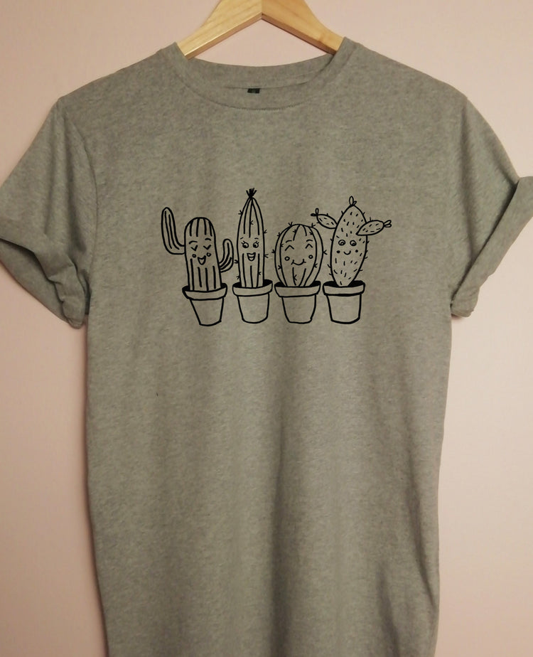 Cute Succulents Organic T Shirt