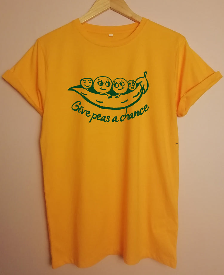 Give Peas A Chance Organic T Shirt