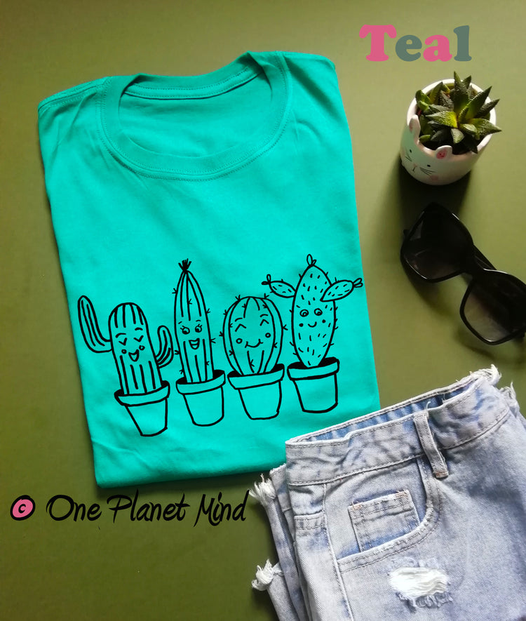 Cute Succulents Eco T Shirt