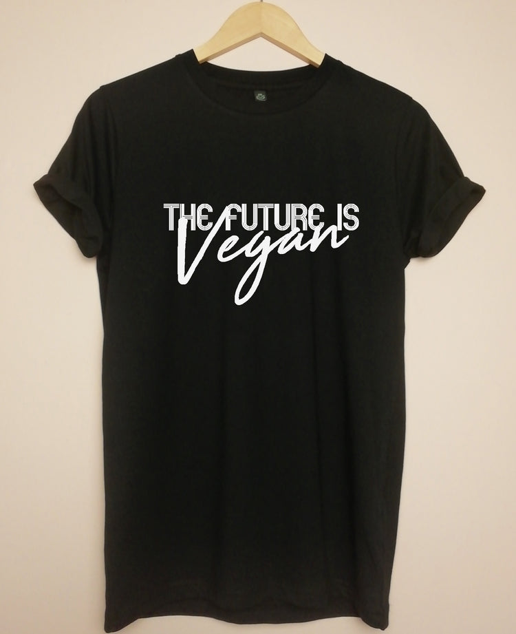The Future Is Vegan Organic T Shirt