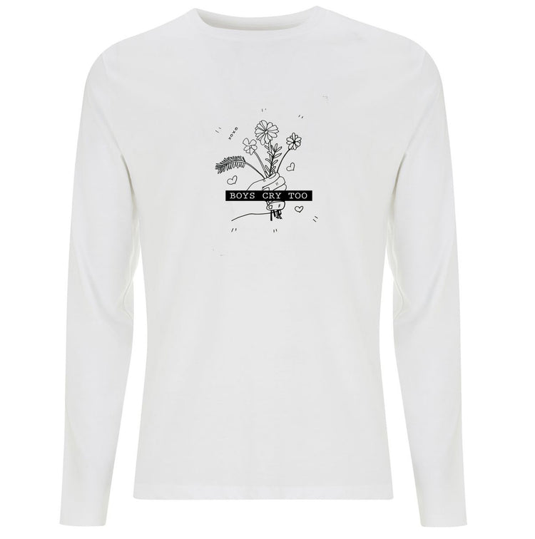 Boys cry too Organic Long Sleeve Shirt