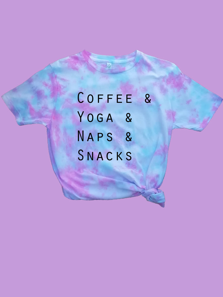 Coffee and Yoga and Naps and Snacks Organic T Shirt