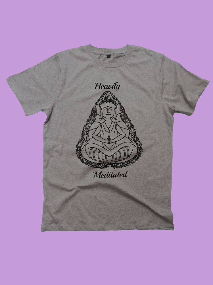 Heavily Meditated Organic Yoga T-Shirt