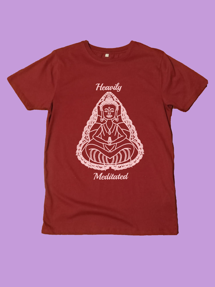Heavily Meditated Organic Yoga T-Shirt