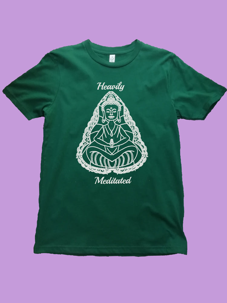 Heavily Meditated Organic Yoga T-Shirt