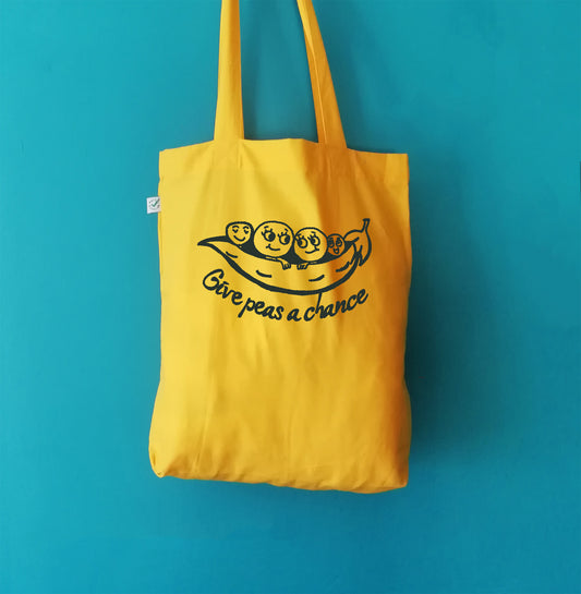 Give peas a chance Organic Cotton Tote