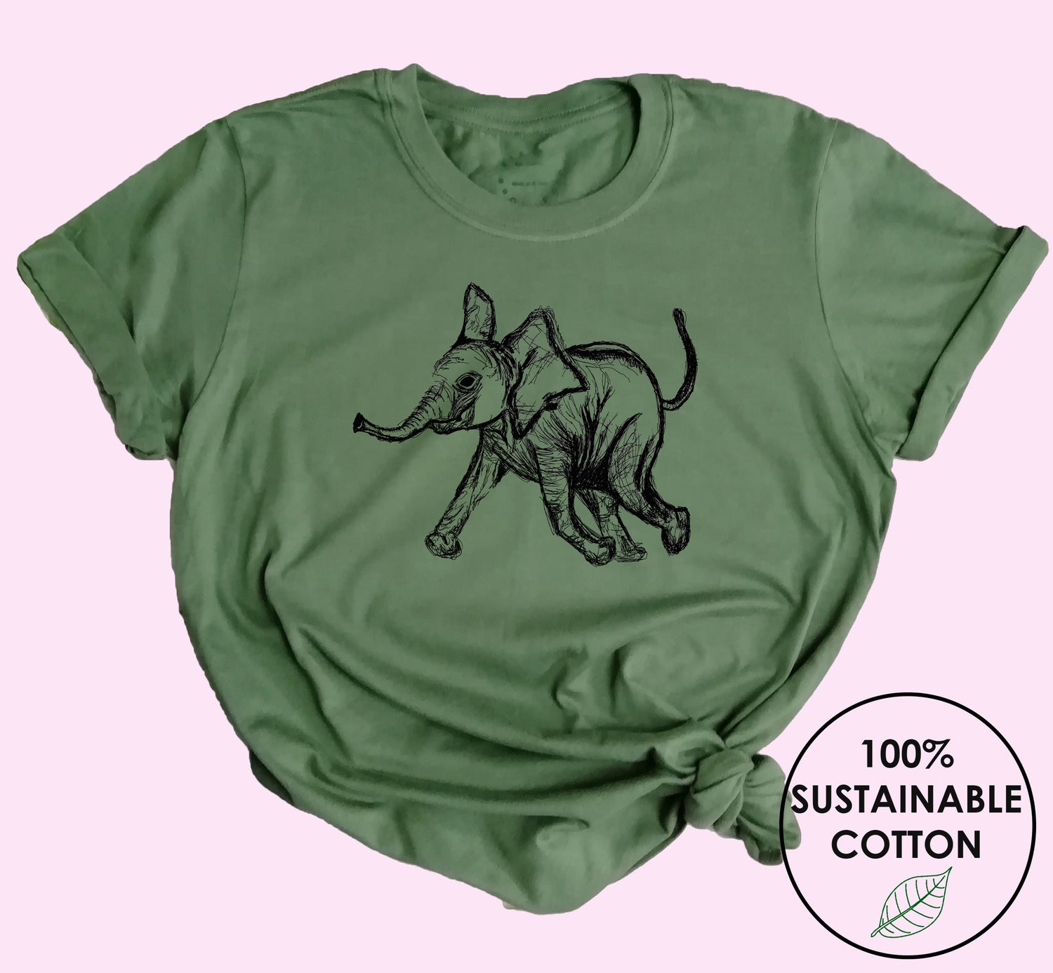 Baby Elephant Eco T Shirt 