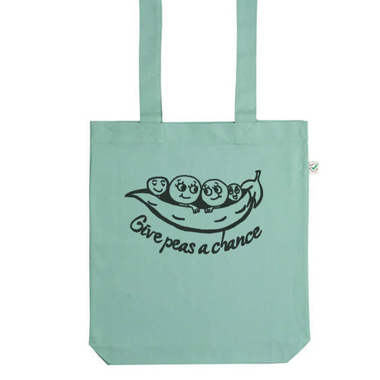 Give peas a chance Organic Cotton Tote