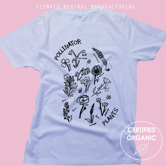 Pollinator Plants Organic T Shirt