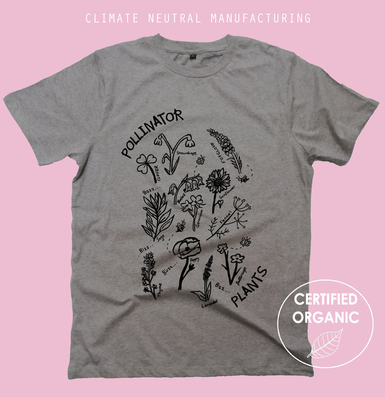 Pollinator Plants Organic T Shirt