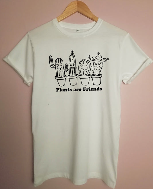 Plants are Friends Succulents Organic T Shirt