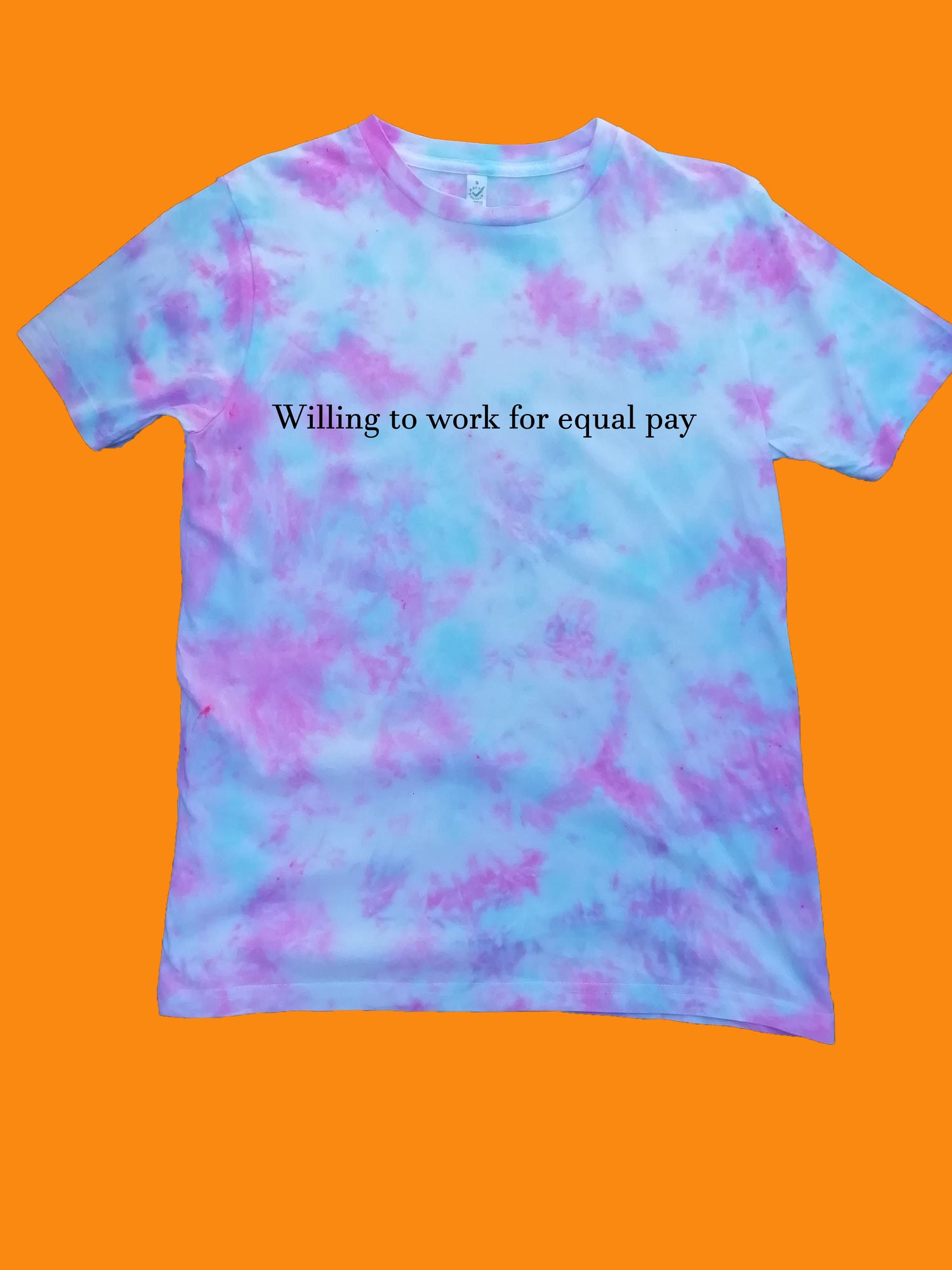 Willing to work for equal pay feminist slogan Organic Shirt