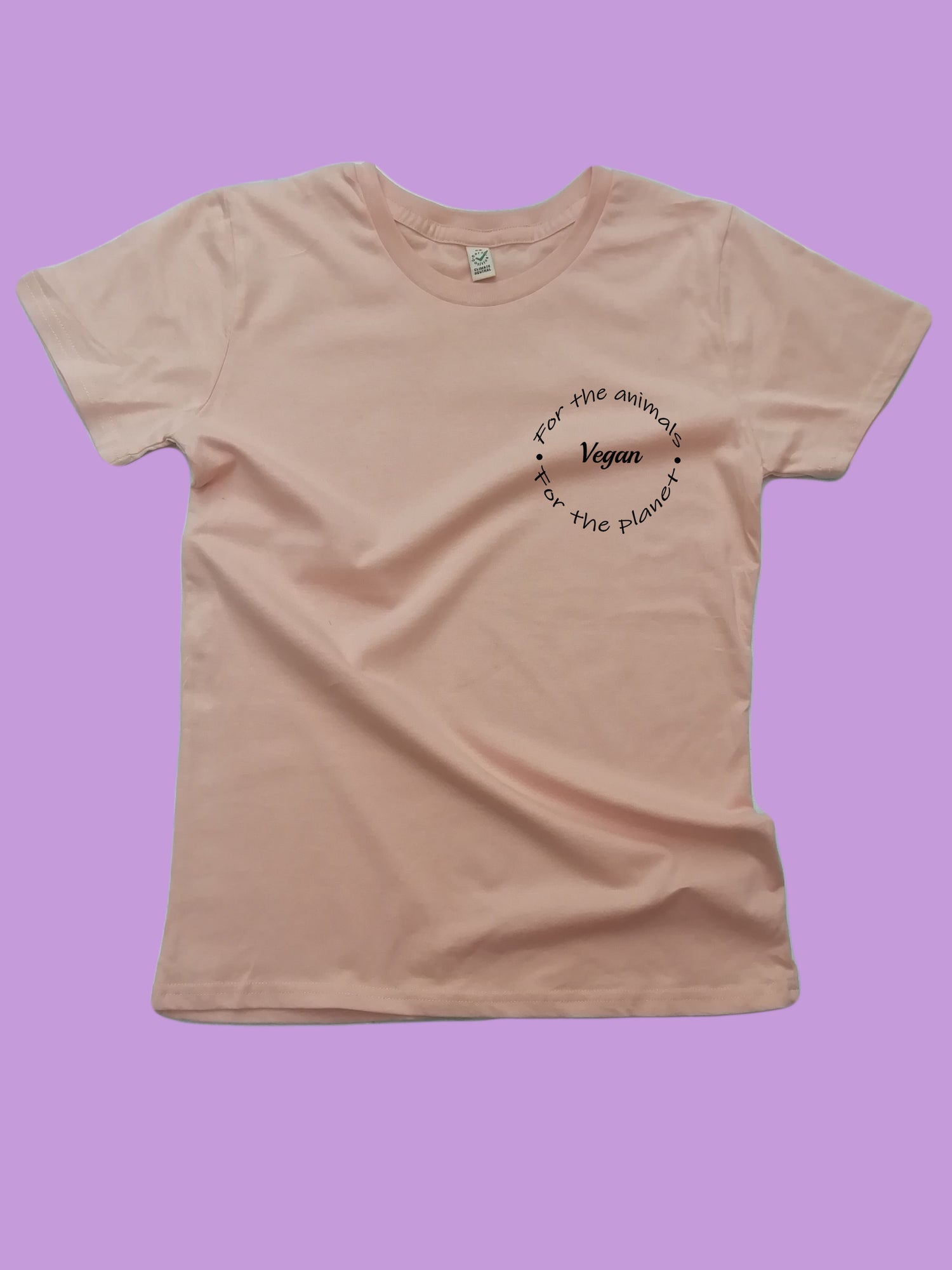 Vegan for the animals and the planet Organic T Shirt