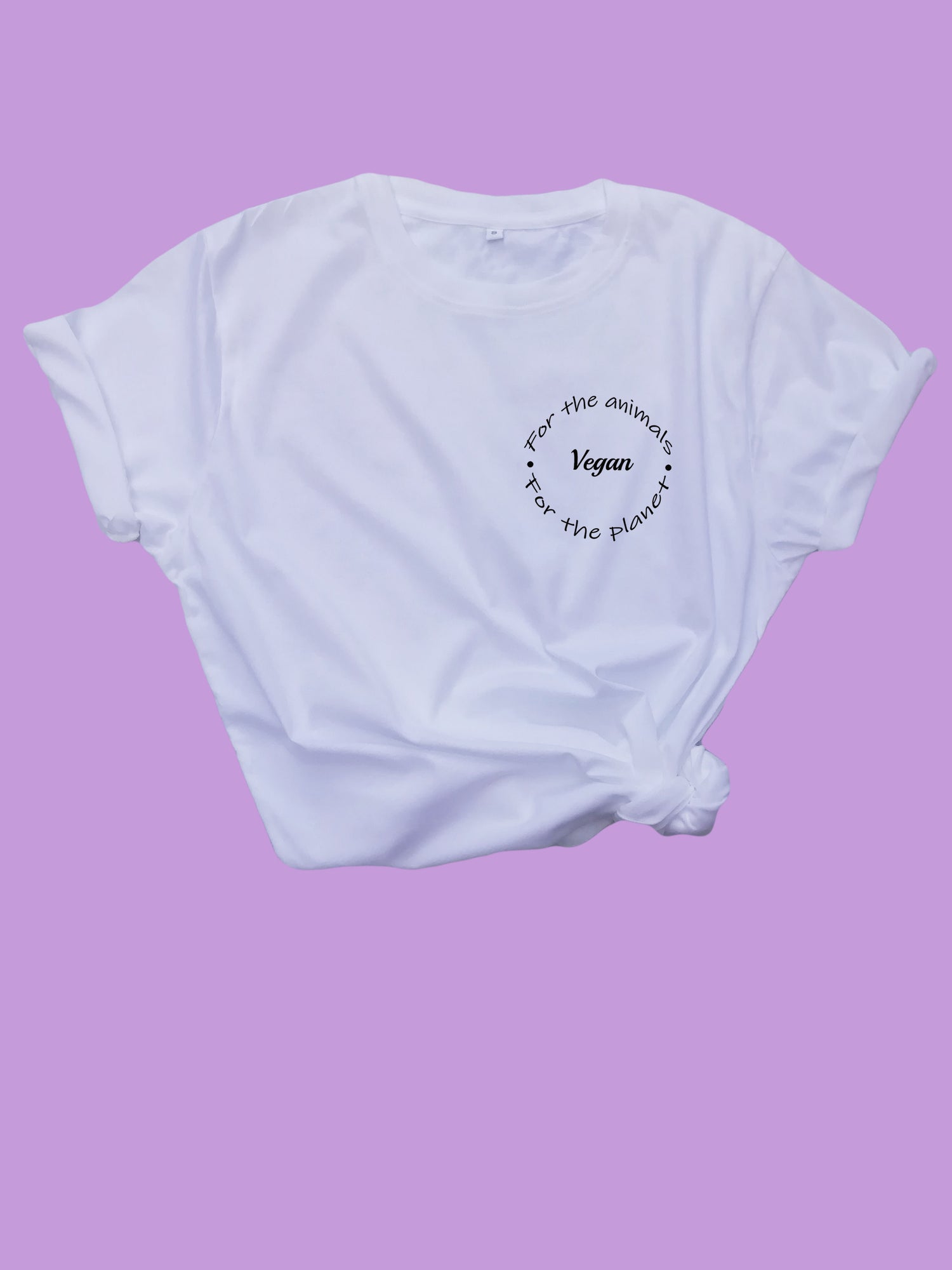 Vegan for the animals and the planet Organic T Shirt