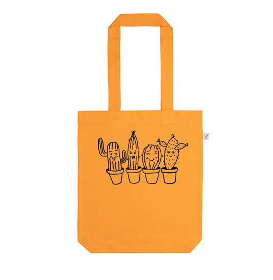 Cute Cactus Organic Cotton Tote