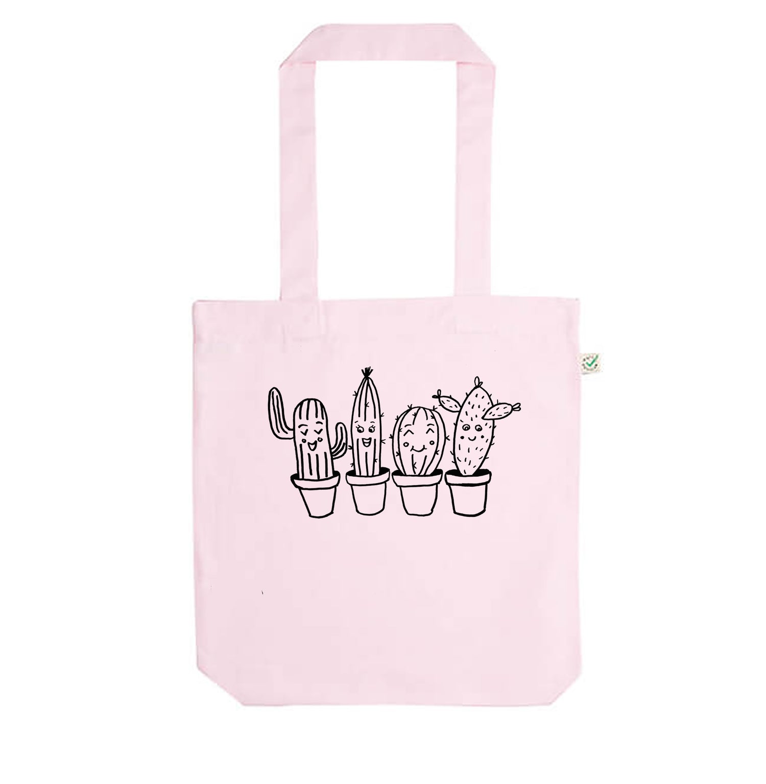 Cute Cactus Organic Cotton Tote