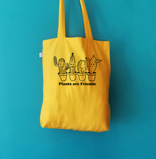 Plants are friends Organic Cotton Tote