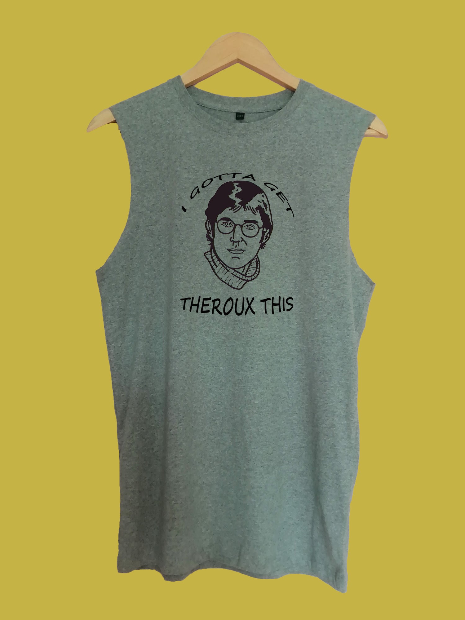 Gotta get theroux this raw edge sleeveless Organic Shirt
