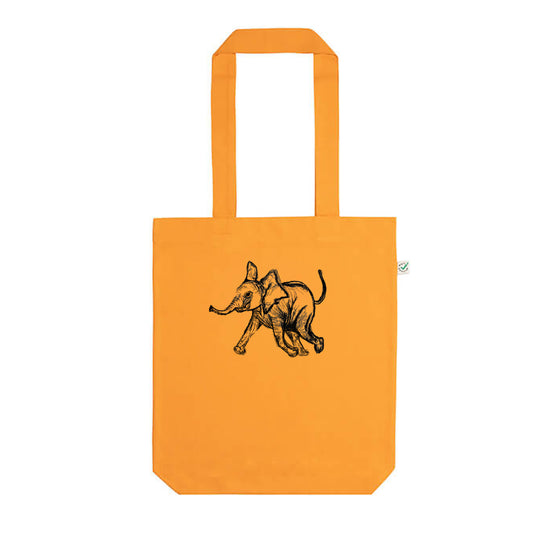 Baby Elephant Organic Cotton Tote