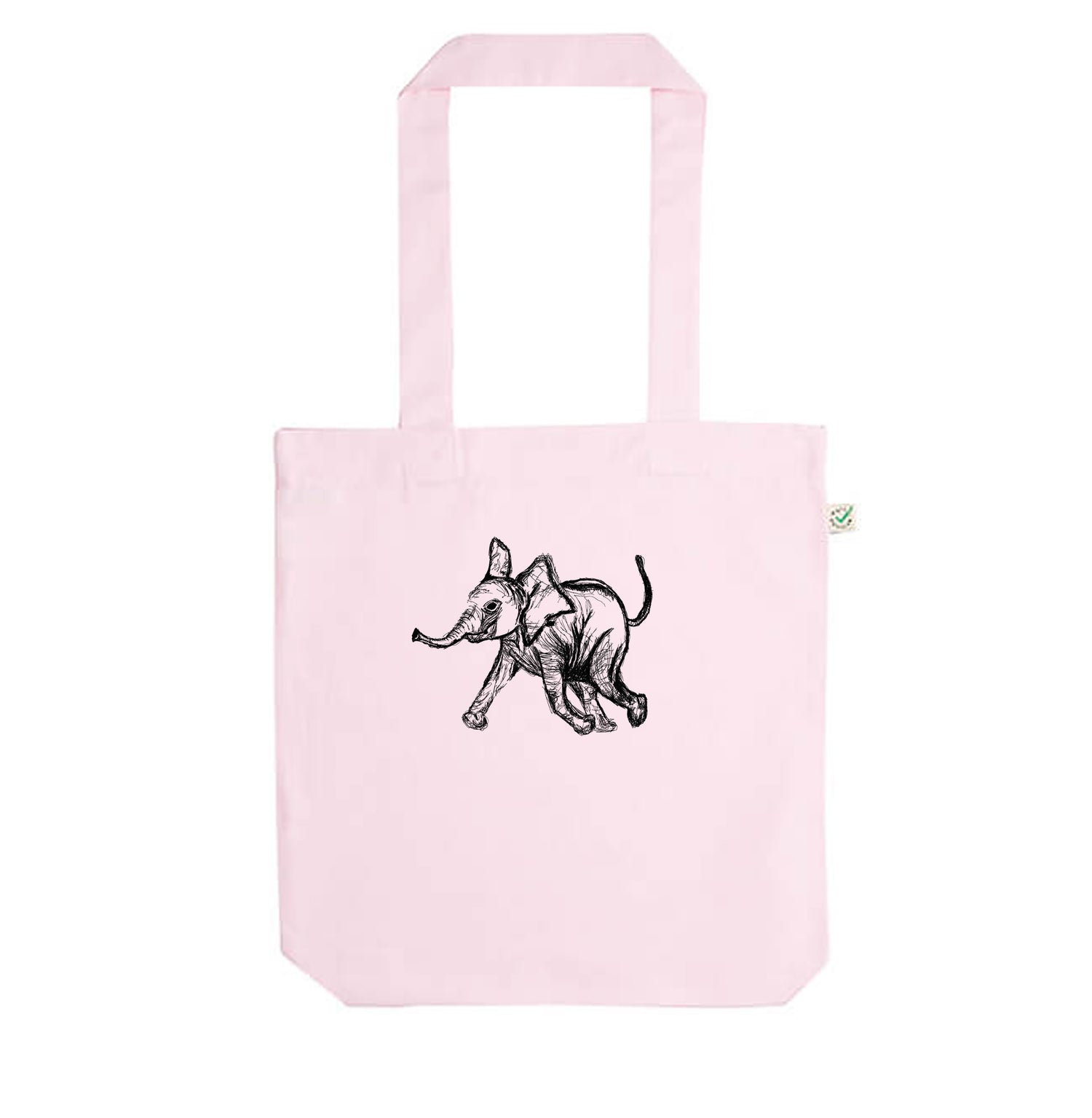 Baby Elephant Organic Cotton Tote
