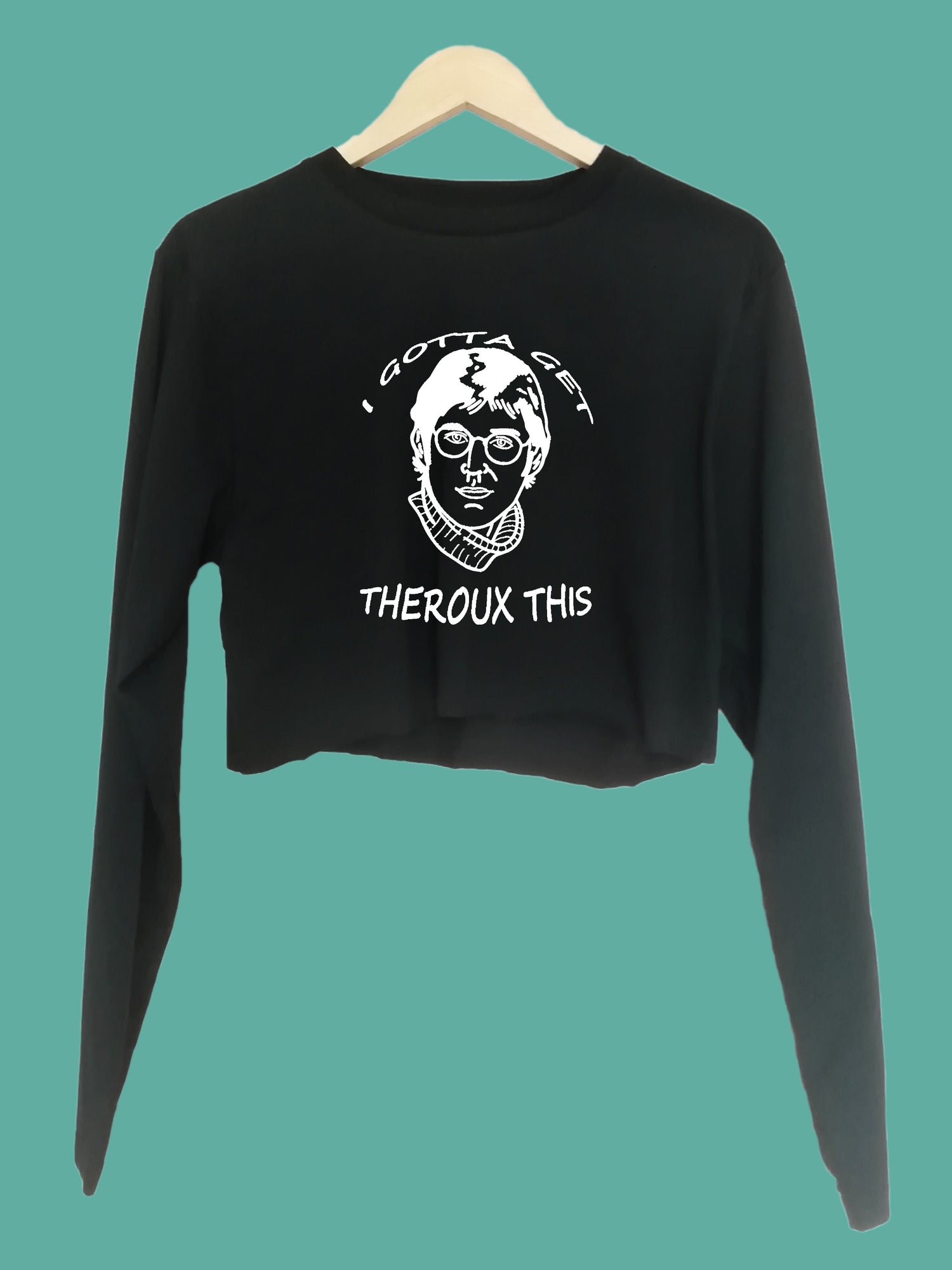 Gotta get theroux this Organic Long Sleeve raw edge crop