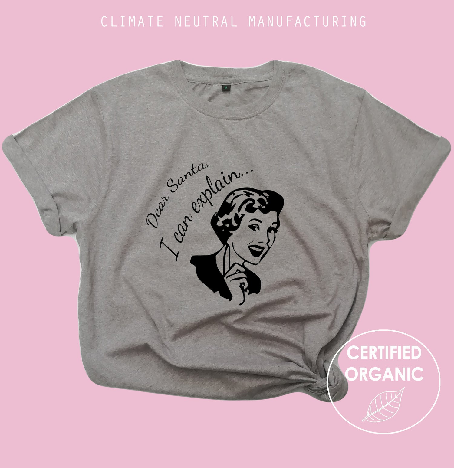 Dear Santa I Can Explain Organic Shirt
