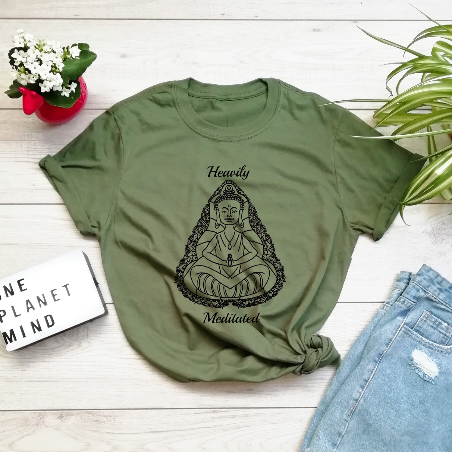 Heavily Meditated Yoga Eco T Shirt