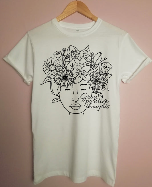 Grow Positive Thoughts Organic T Shirt