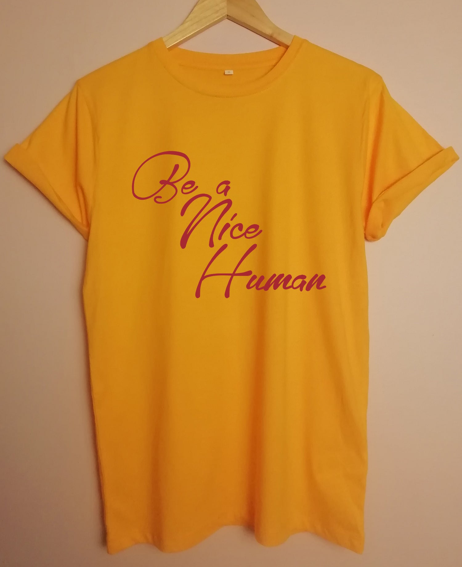 Be A Nice Human Organic T Shirt