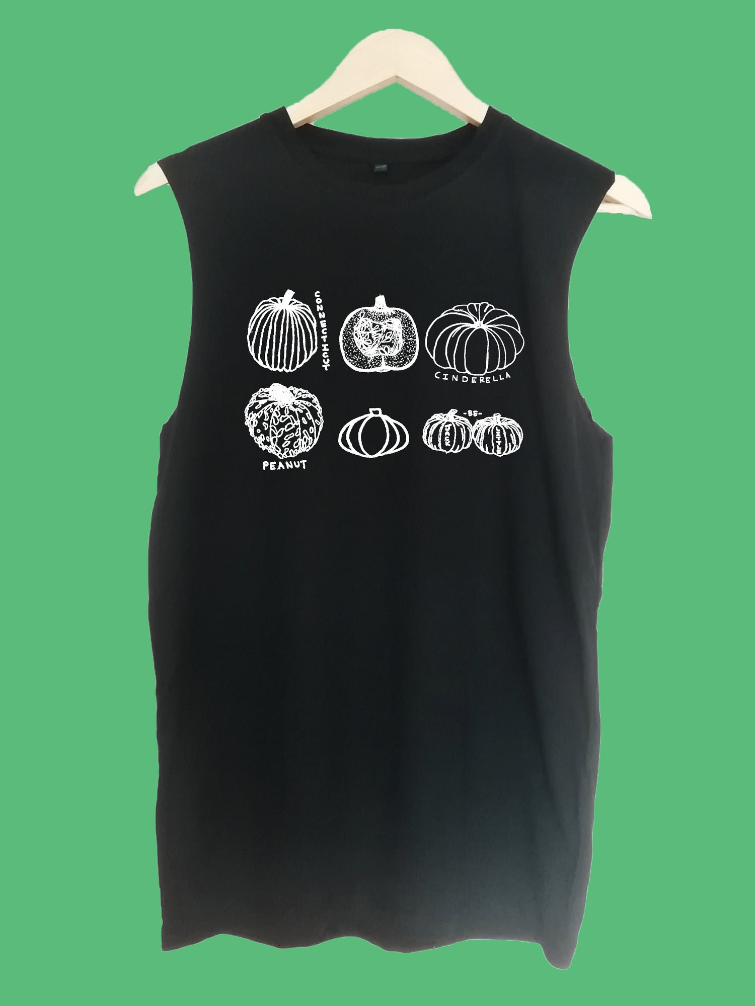 Pumpkins raw edge sleeveless Organic Shirt