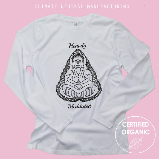 Heavily Meditated Organic Long Sleeve Shirt