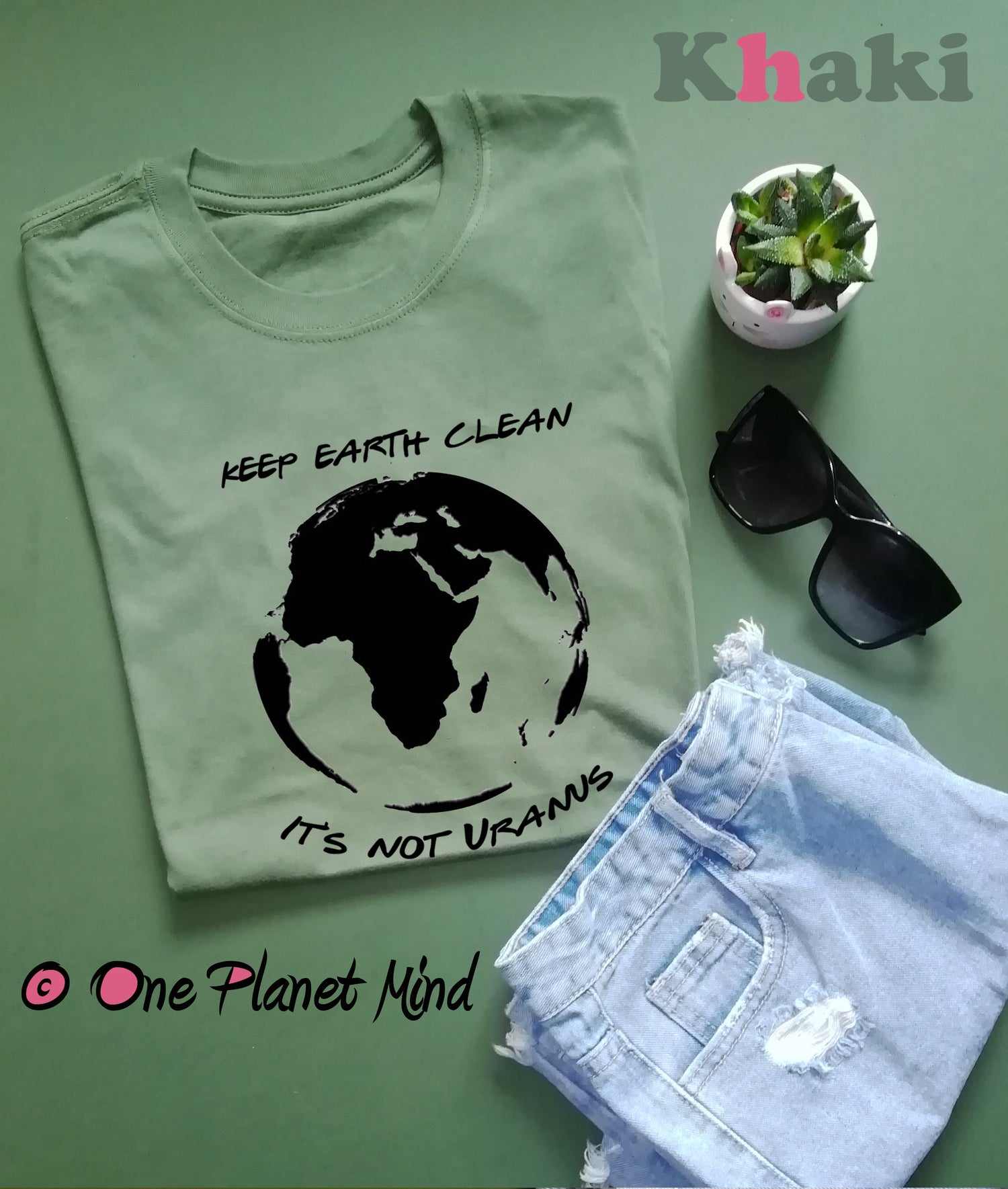 Keep Earth Clean it's not Uranus Eco T Shirt