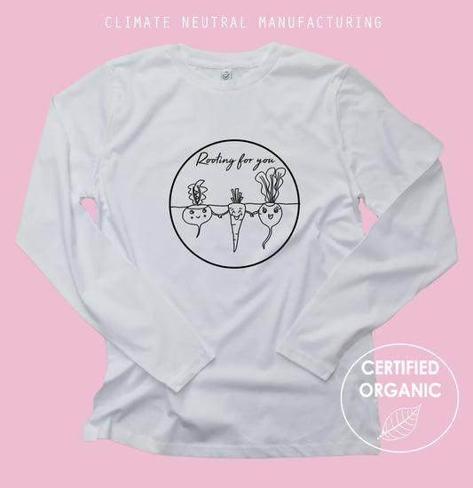 Rooting For You Organic Long Sleeve Shirt