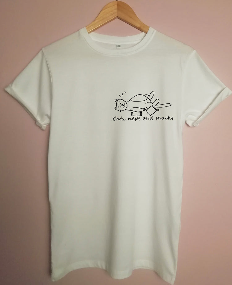 Cats, naps and snacks Organic T Shirt