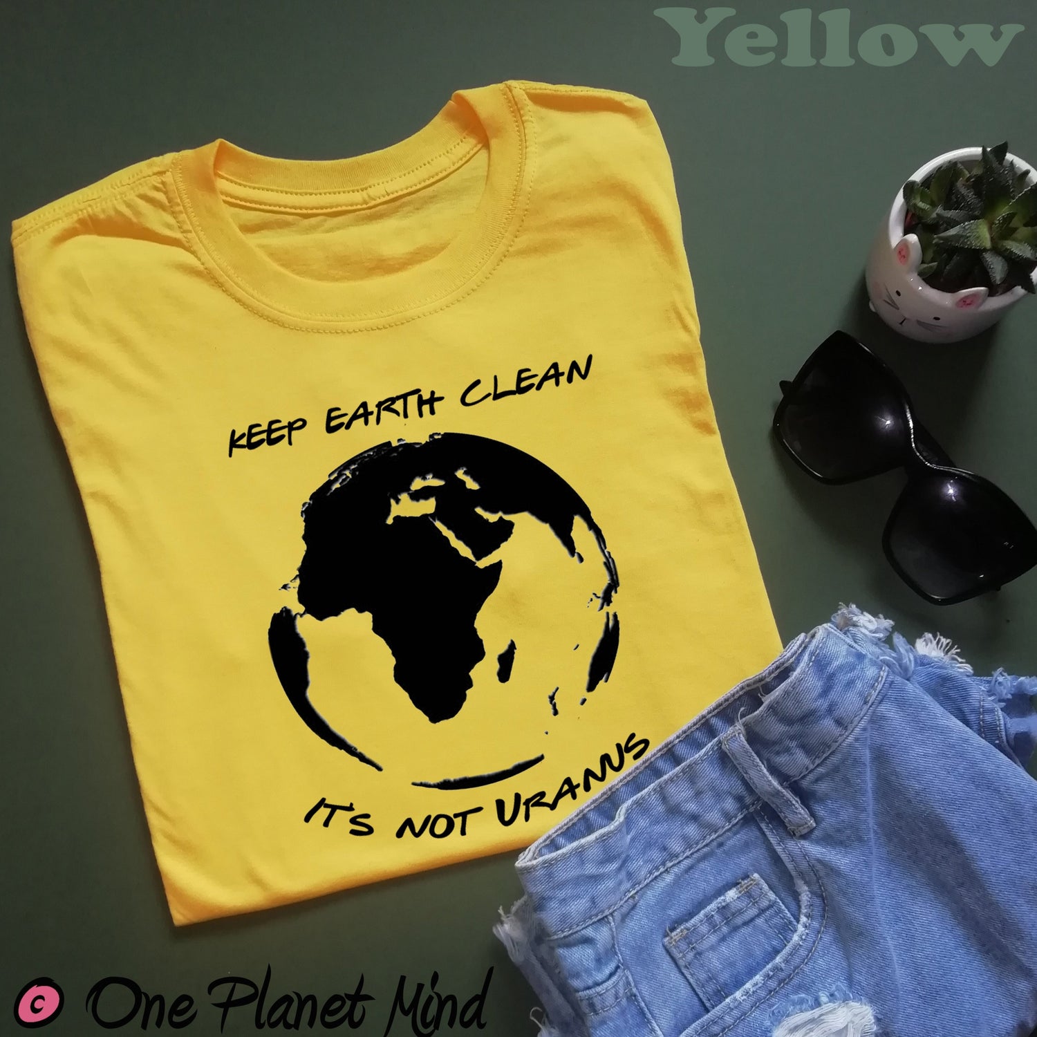 Keep Earth Clean it's not Uranus Eco T Shirt