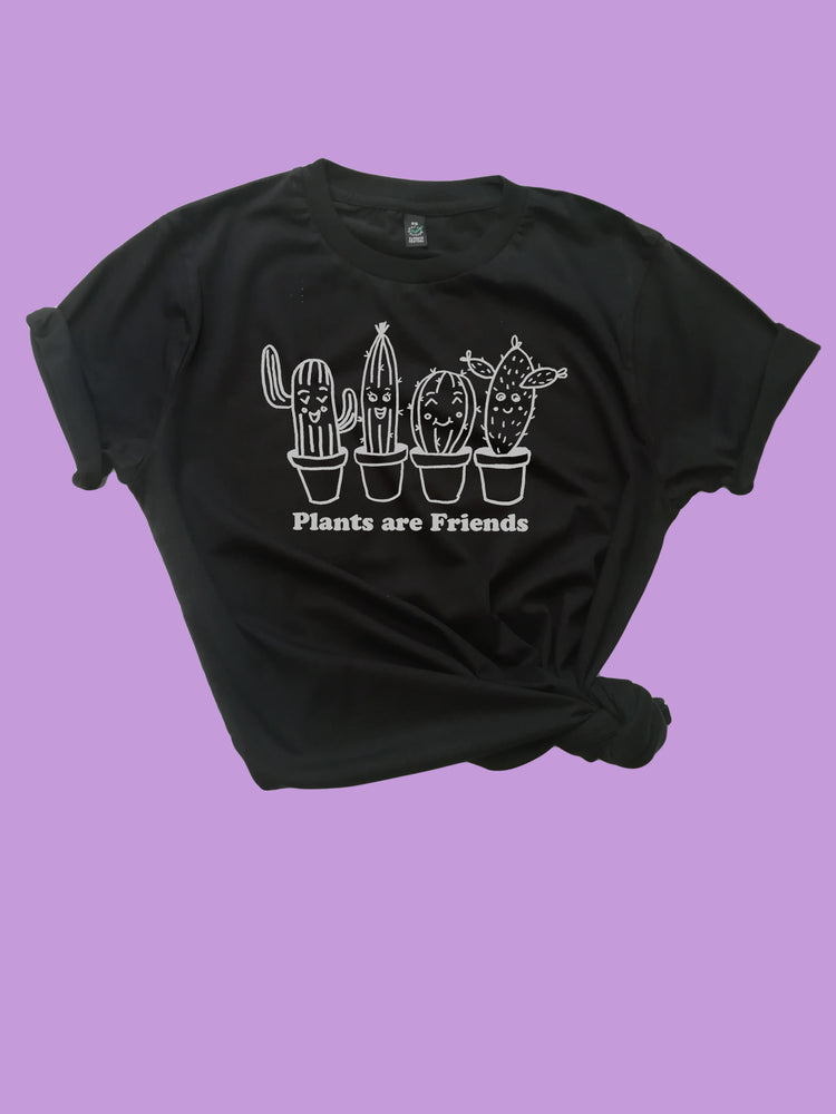 Plants are Friends Succulents Organic T Shirt