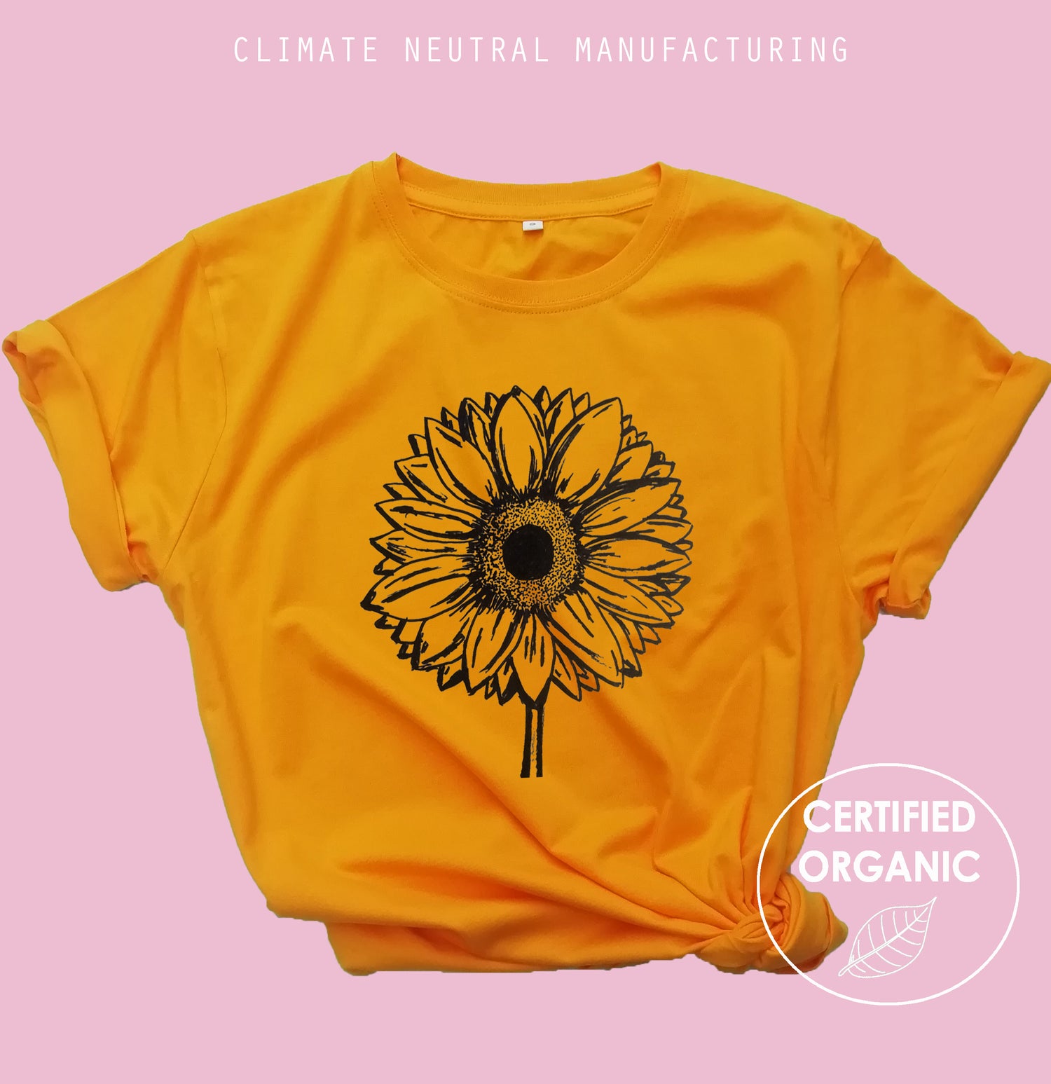 Sunflower Organic T Shirt