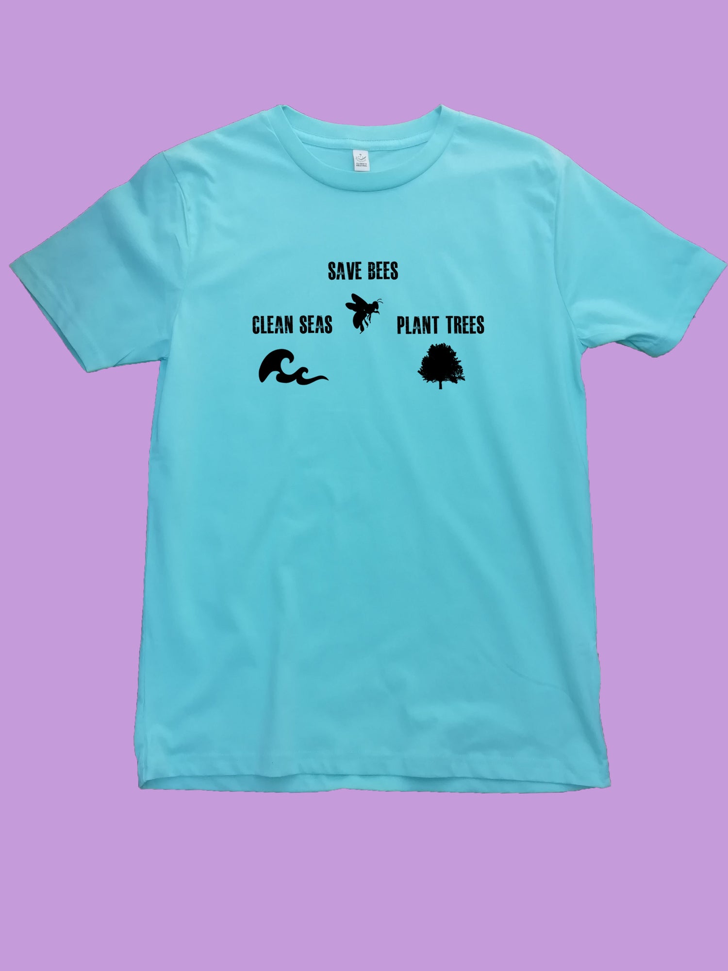 Save Bees, Plant trees, clean seas Organic Shirt